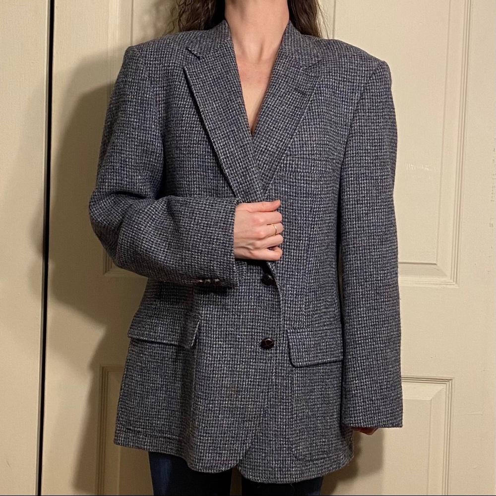 Harris Tweed Vintage Scottish handwoven blazer